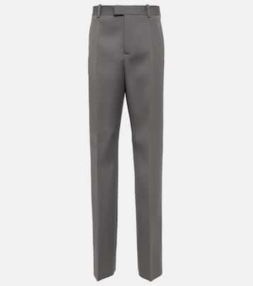 High-rise wool straight pants | Bottega Veneta