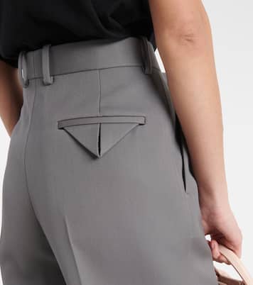 High-rise wool straight pants | Bottega Veneta