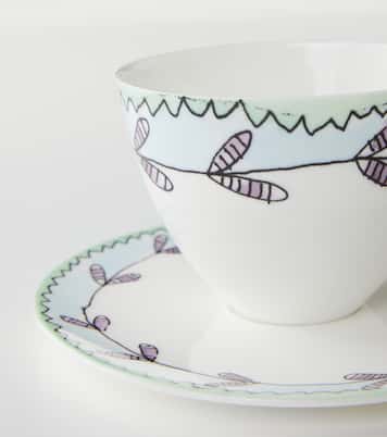 x Marni Blossom Milk set of 2 cappuccino cups and saucers | Serax