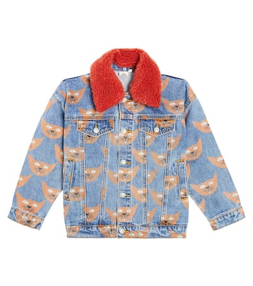 Cat printed denim jacket | Jellymallow