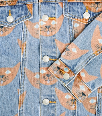 Cat printed denim jacket | Jellymallow
