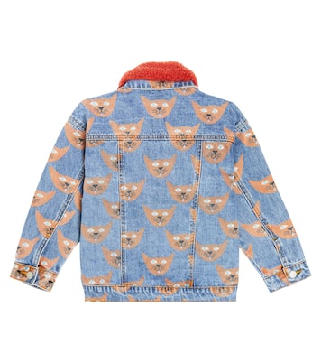 Cat printed denim jacket | Jellymallow