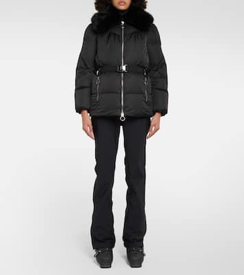 Vela faux fur-trimmed down jacket | Fusalp