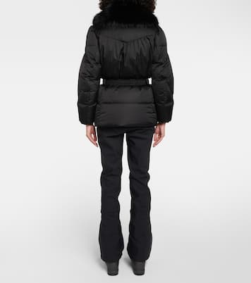 Vela faux fur-trimmed down jacket | Fusalp