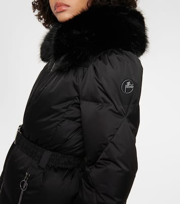 Vela faux fur-trimmed down jacket | Fusalp