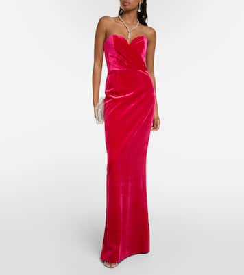 Robe bustier Bernadette en velours | Rebecca Vallance