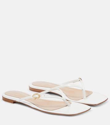 Tongs en cuir verni | Gianvito Rossi