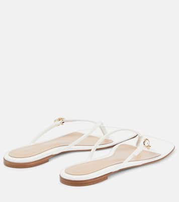 Tongs en cuir verni | Gianvito Rossi