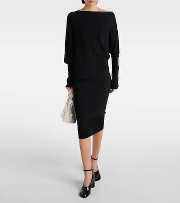 Vestido de jersey drapeado | Wolford