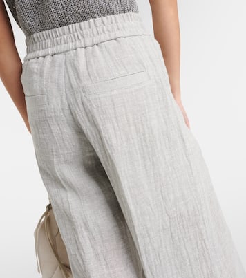 Pantaloni sportivi a gamba larga | Brunello Cucinelli