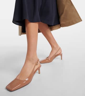 Patent leather slingback pumps | Gianvito Rossi
