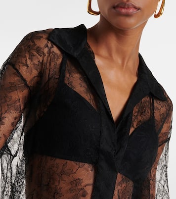 Lucie floral lace silk top | Tove