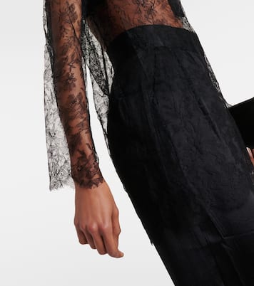 Lucie floral lace silk top | Tove