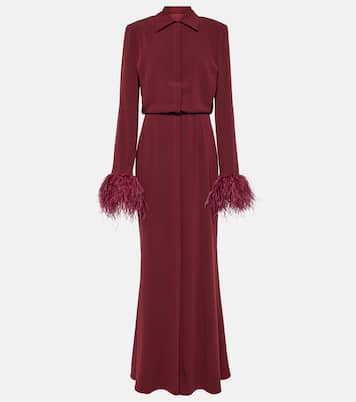 Vestido camisero de crepé satén | Roland Mouret