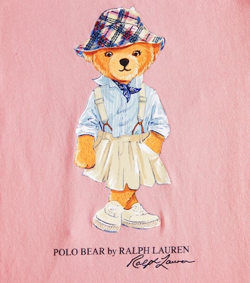 Polo Bear cotton jersey T shirt in pink Polo Ralph Lauren Kids Mytheresa