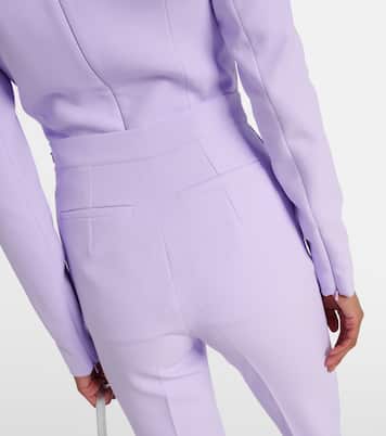 Pantalones flared Alexa de crepé | Safiyaa