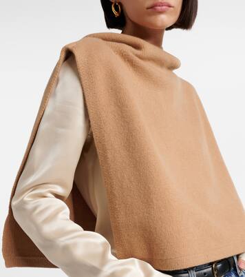 Wool and cashmere snood in brown - Toteme | Mytheresa