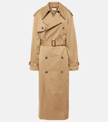 Gabardina de algodón con cinturón | Saint Laurent