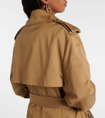 Gabardina de algodón con cinturón | Saint Laurent