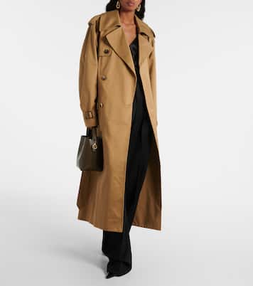 Gabardina de algodón con cinturón | Saint Laurent