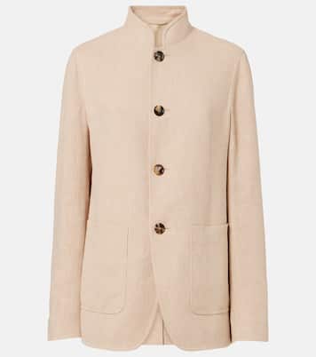Spagna linen crêpe jacket | Loro Piana