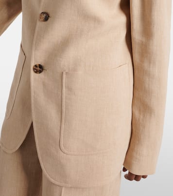 Spagna linen crêpe jacket | Loro Piana