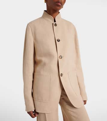 Spagna linen crêpe jacket | Loro Piana