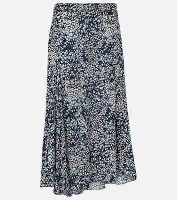 Hortensia printed crêpe de chine midi skirt | Isabel Marant