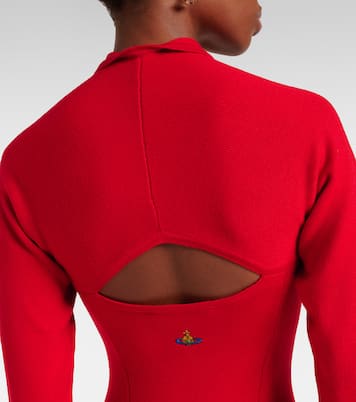 Vestido midi de lana con abertura | Vivienne Westwood