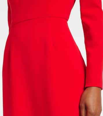 Draped off-shoulder crêpe gown | Carolina Herrera