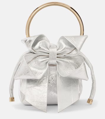 Secchiello Bon Bon Micro in pelle metallizzata | Jimmy Choo