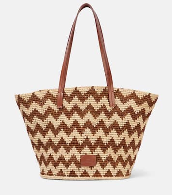 Cabas Zigzag Large en raphia et cuir | Missoni