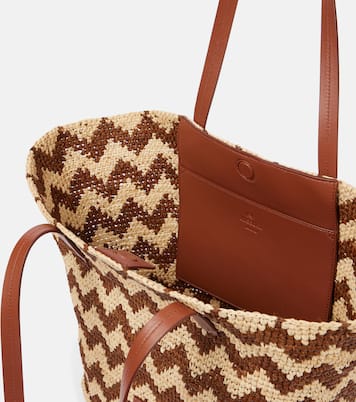 Cabas Zigzag Large en raphia et cuir | Missoni