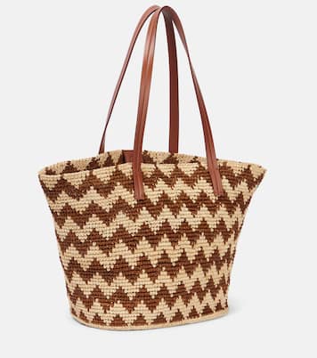 Cabas Zigzag Large en raphia et cuir | Missoni