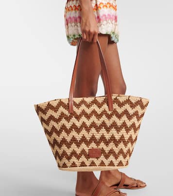 Cabas Zigzag Large en raphia et cuir | Missoni