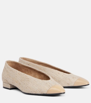 Rebecca leather-trimmed ballet flats | Loro Piana