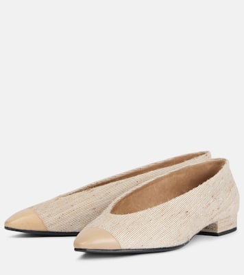 Rebecca leather-trimmed ballet flats | Loro Piana