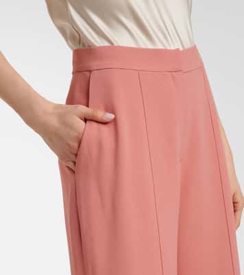 High-rise cady flared pants | Elie Saab