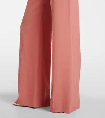 High-rise cady flared pants | Elie Saab
