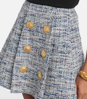 Minigonna in misto cotone space-dye | Balmain