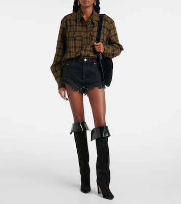 Bottes Gardahi 105 en daim | Manolo Blahnik