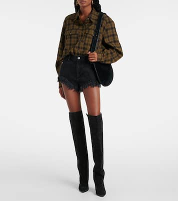 Bottes Gardahi 105 en daim | Manolo Blahnik