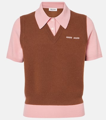 Polo in lana e cashmere  | Miu Miu