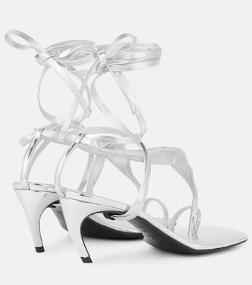 Sandali infradito Nova 65 in pelle metallizzata | The Attico