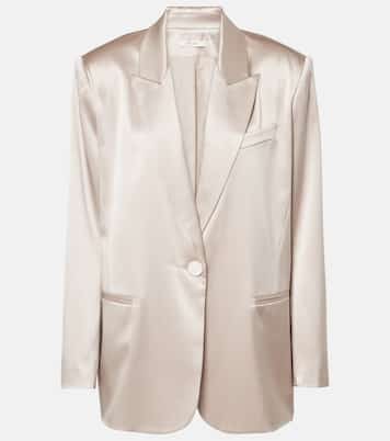Blazer oversize in raso di seta | The Sei