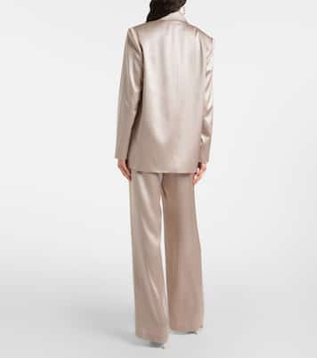 Blazer oversize in raso di seta | The Sei