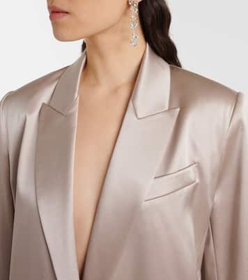 Blazer oversize in raso di seta | The Sei