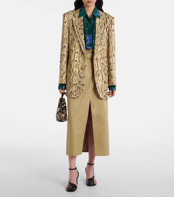 Jupe midi en coton | Dries Van Noten