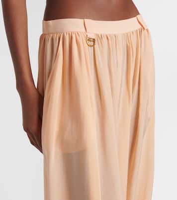 Pantaloni barrel in charmeuse di seta | Chloé