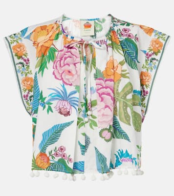 Cropped-Top Sweet Bloom aus Baumwolle | Farm Rio